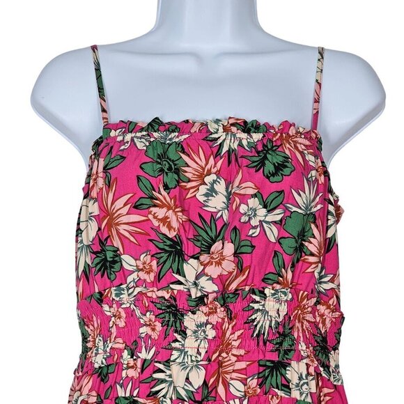 Lost+Wander Meet Me In Bali Floral Mini Smocked Dress Pink Women Medium NWT - Picture 6 of 15